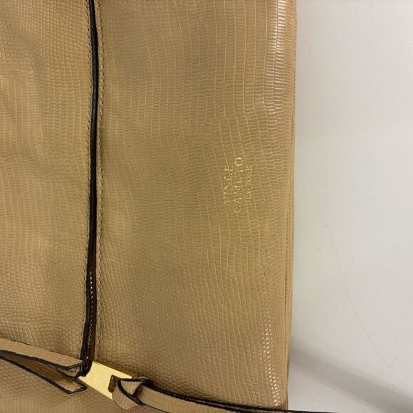 Vince Camuto Tan Leather Animal Print Crossbody Purse - Picture 6 of 11